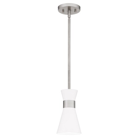 Quoizel Fremont 1-Light Brushed Nickel Mini Pendant FMT1505BN